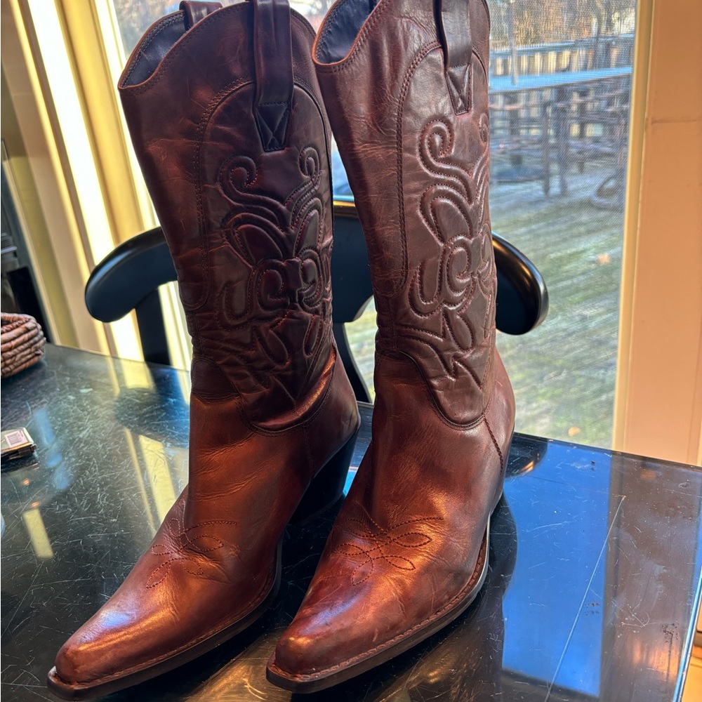 Penny Loves Kenny High Noon Brown Cowboy Boots